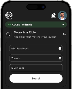 FellaRide App Main Screen